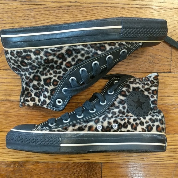 leopard print converse size 8